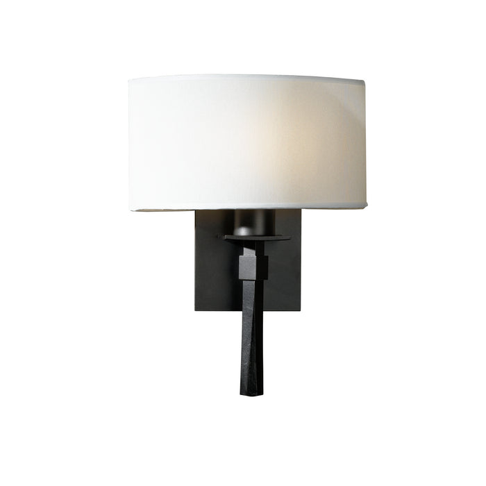 Beacon Hall Half Drum Shade Sconce in Dark Smoke - 204826-SKT-07-SF1092 by Hubbardton Forge