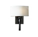 Beacon Hall Half Drum Shade Sconce in Dark Smoke - 204826-SKT-07-SF1092 by Hubbardton Forge