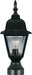 3006CLBK - Builder Cast 1-Light Outdoor Pole/Post Lantern in Black with Clear Glass by Maxim Lighting