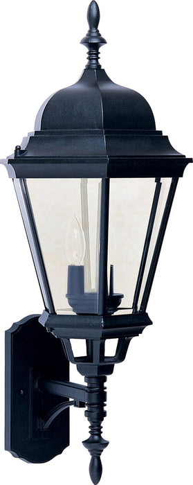 1006BK - Westlake Cast 3-Light Outdoor Wall Lantern in Black with Clear Glass by Maxim Lighting