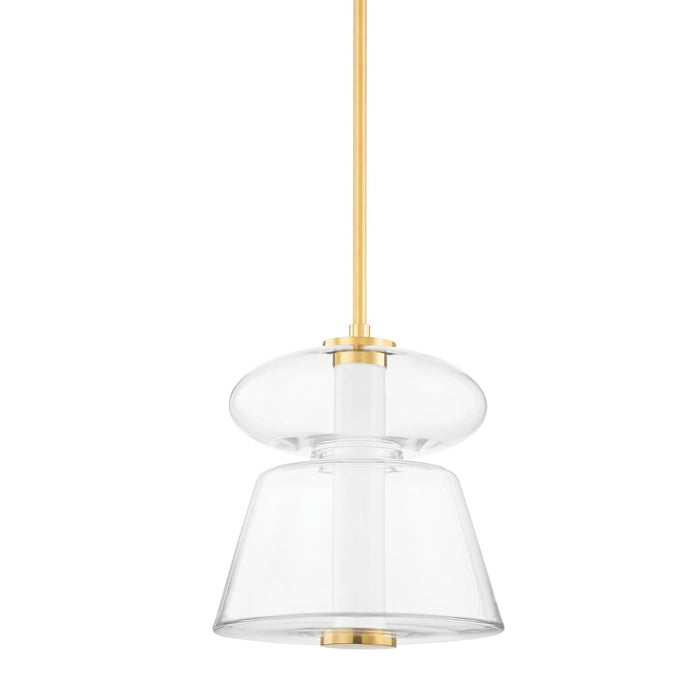 5313-AGB - Palermo LED Pendant in Aged Brass by Hudson Valley