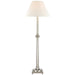 Swedish Column One Light Buffet Lamp in Polished Nickel