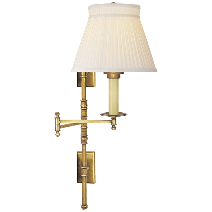 Dorchester3 One Light Swing Arm Wall Sconce in Antique-Burnished Brass