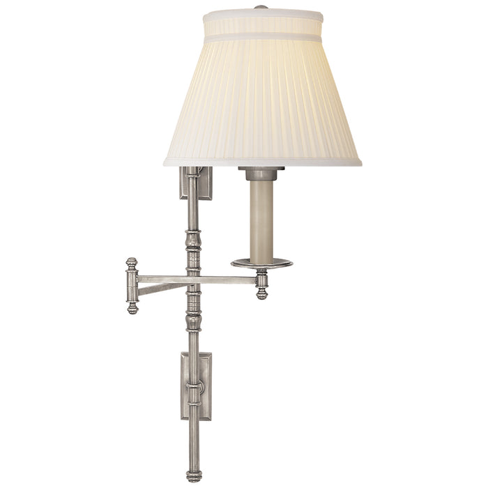 Dorchester3 One Light Swing Arm Wall Sconce in Antique Nickel