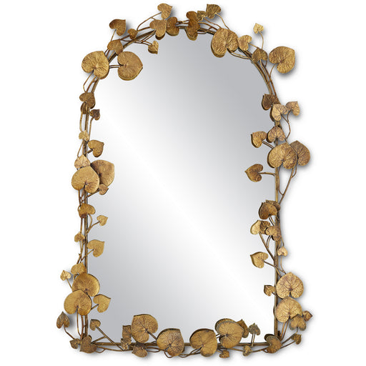 1000-0115- Vinna Mirror in Antique Brass by Currey and Company