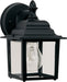 1025BK - Builder Cast 1-Light Outdoor Wall Lantern in Black with Clear Glass by Maxim Lighting