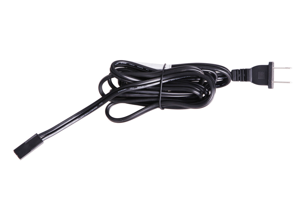 CPK11-PG6-BLK- Under Cabinet Puck Cord & Plug in Black by Craftmade