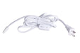 CPK11-PG6-W- Under Cabinet Puck Cord & Plug in White by Craftmade