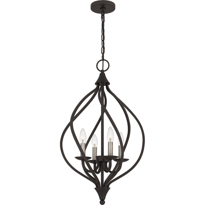 Dupont Four Light Pendant in Old Bronze