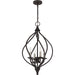 Dupont Four Light Pendant in Old Bronze