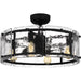 Fortress Four Light Fandelier in Earth Black