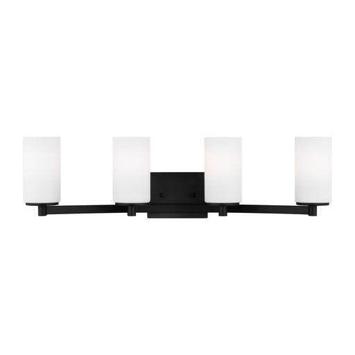 4439104-112 - Hettinger 4-Light Wall & Bath in Midnight Black by Generation Lighting