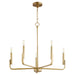 6210-5-80 - Tempo Chandelier in Aged Brass by Quorum