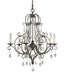 Chateau Six Light Chandelier in Mocha Bronze