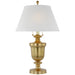 Classical Urn Table Two Light Table Lamp in Antique-Burnished Brass