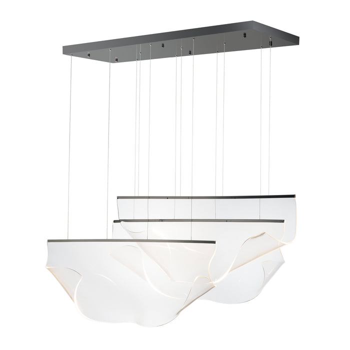 E24873-133BGM- Rinkle LED Pendant in Brushed Gunmetal by ET2