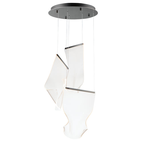 E24874-133BGM- Rinkle LED Pendant in Brushed Gunmetal by ET2