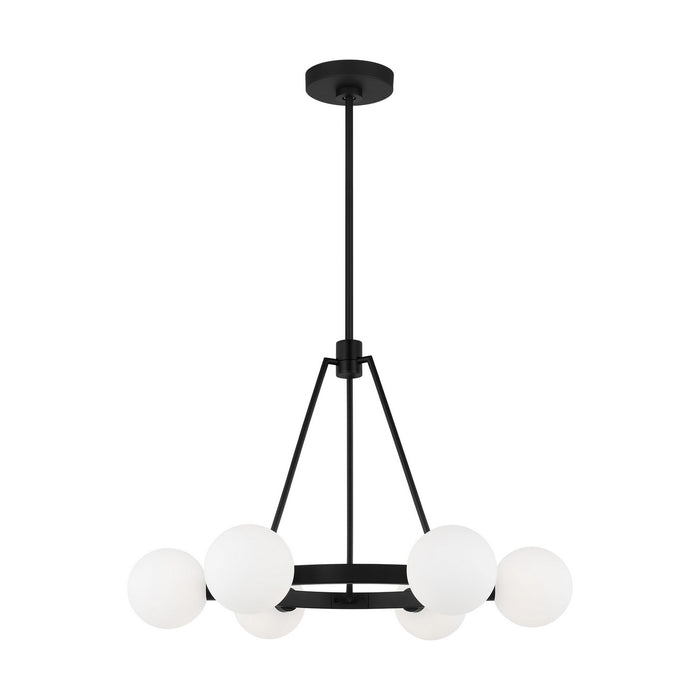 Clybourn Six Light Chandelier in Midnight Black