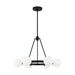 Clybourn Six Light Chandelier in Midnight Black