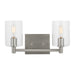 4464202-962 - Fullton 2-Light Bath Vanity in Brushed Nickel by Visual Comfort Studio