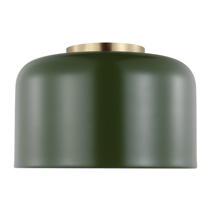 7505401-145 - Malone 1-Light Flush Mount in Olive by Visual Comfort Studio