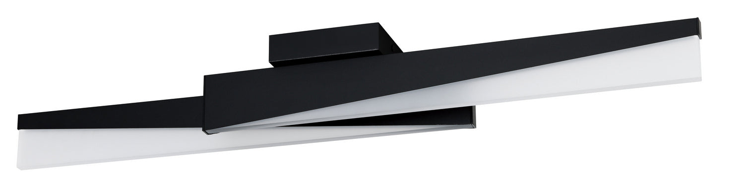 Isidro LED Ceiling Mount in Structured Black