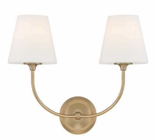 2442-OP-VG- Sylvan 2-Light Wall Mount in Vibrant Gold by Crystorama