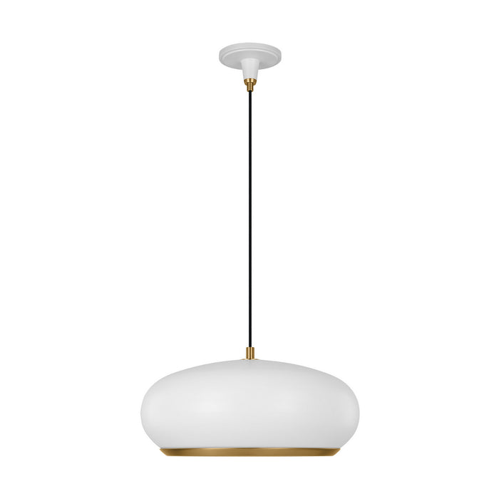 Clasica One Light Pendant in Matte White