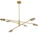 CAR-4030LEDC-AGB- Cari LED Chandelier in Aged Brass by Dainolite