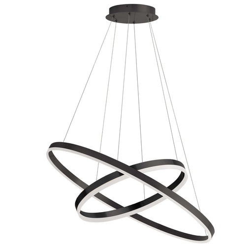 CIR-1497C-MB- Circulo LED Chandelier in Matte Black by Dainolite