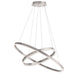 CIR-1497C-SV- Circulo LED Chandelier in Silver by Dainolite