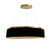 CIR-2634C-AGB-698- Circulo LED Chandelier in Black by Dainolite