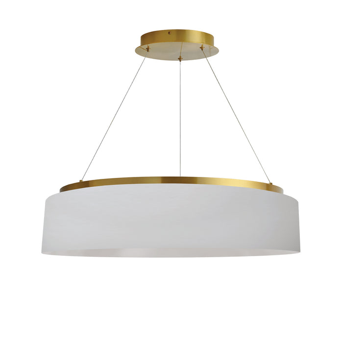 CIR-2634C-AGB-790- Circulo LED Chandelier in White by Dainolite