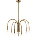 CLY-246C-AGB- Callway 6-Light Chandelier in Aged Brass by Dainolite