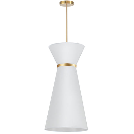 CTN-141P-AGB-790- Caterine 1-Light Pendant in White by Dainolite