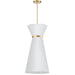 CTN-141P-AGB-790- Caterine 1-Light Pendant in White by Dainolite