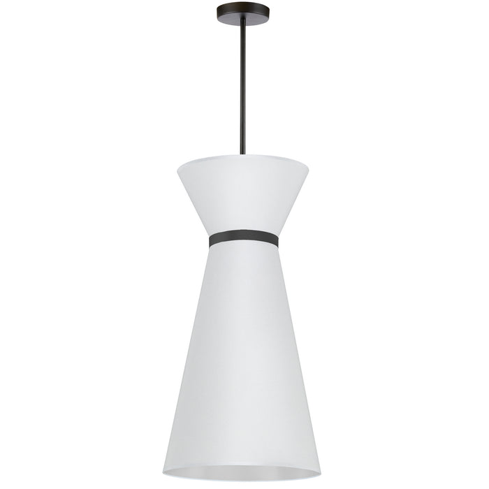 CTN-141P-MB-790- Caterine 1-Light Pendant in White by Dainolite