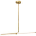 CVT-4824LEDHP-AGB- Corvette LED Pendant in Aged Brass by Dainolite