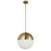 DAY-143P-AGB- Dayana 3-Light Pendant in Aged Brass by Dainolite