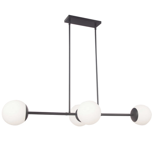 DAY-484HP-MB- Dayana 4-Light Pendant in Matte Black by Dainolite