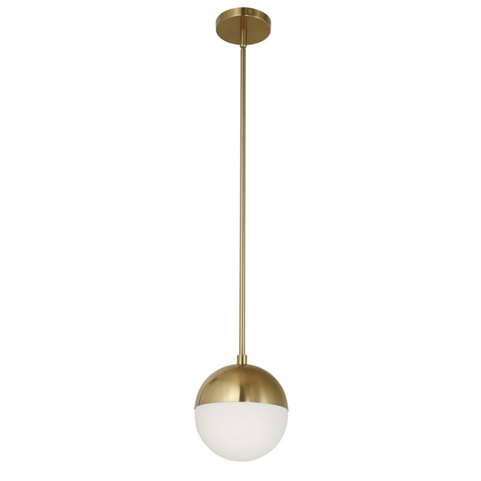 DAY-71P-AGB- Dayana 1-Light Pendant in Aged Brass by Dainolite