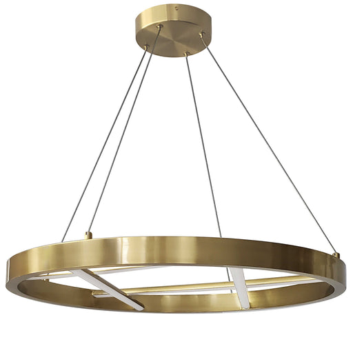 DNT-2440LEDC-AGB- Dante LED Pendant in Aged Brass by Dainolite