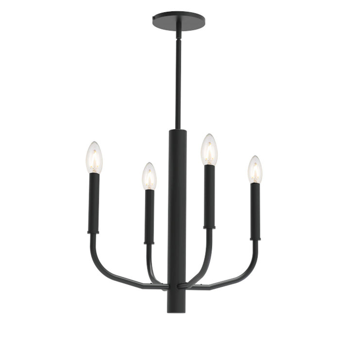 ELN-164C-MB- Eleanor 4-Light Chandelier in Black by Dainolite