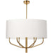 ELN-306C-AGB-790- Eleanor 6-Light Chandelier in White by Dainolite