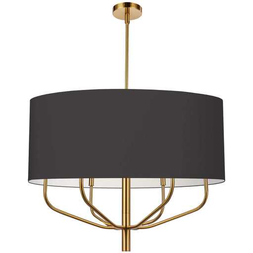 ELN-306C-AGB-797- Eleanor 6-Light Chandelier in Black by Dainolite