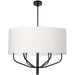 ELN-306C-MB-790- Eleanor 6-Light Chandelier in White by Dainolite