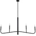 ELN-484HC-MB- Eleanor 4-Light Chandelier in Matte Black by Dainolite