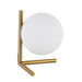 FOL-101T-AGB- Folgar 1-Light Table Lamp in Aged Brass by Dainolite