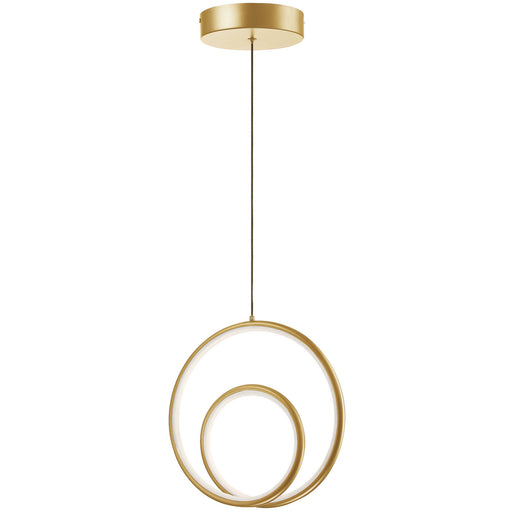 GBL-1222LEDP-AGB- Gabriel LED Pendant in Aged Brass by Dainolite