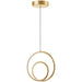 GBL-1222LEDP-AGB- Gabriel LED Pendant in Aged Brass by Dainolite